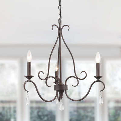 3 Light Candle Style Classic Traditional Chandelier 3 Light Candle Style Classic Traditional Chandelier